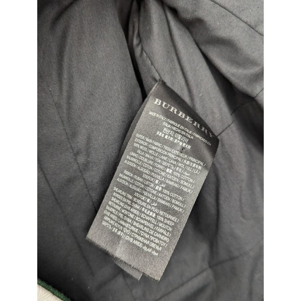Burberry Runway Military Wool Shearling Coat Jacket Fall 2014 US 8 IT 42 - Picture 13 of 13